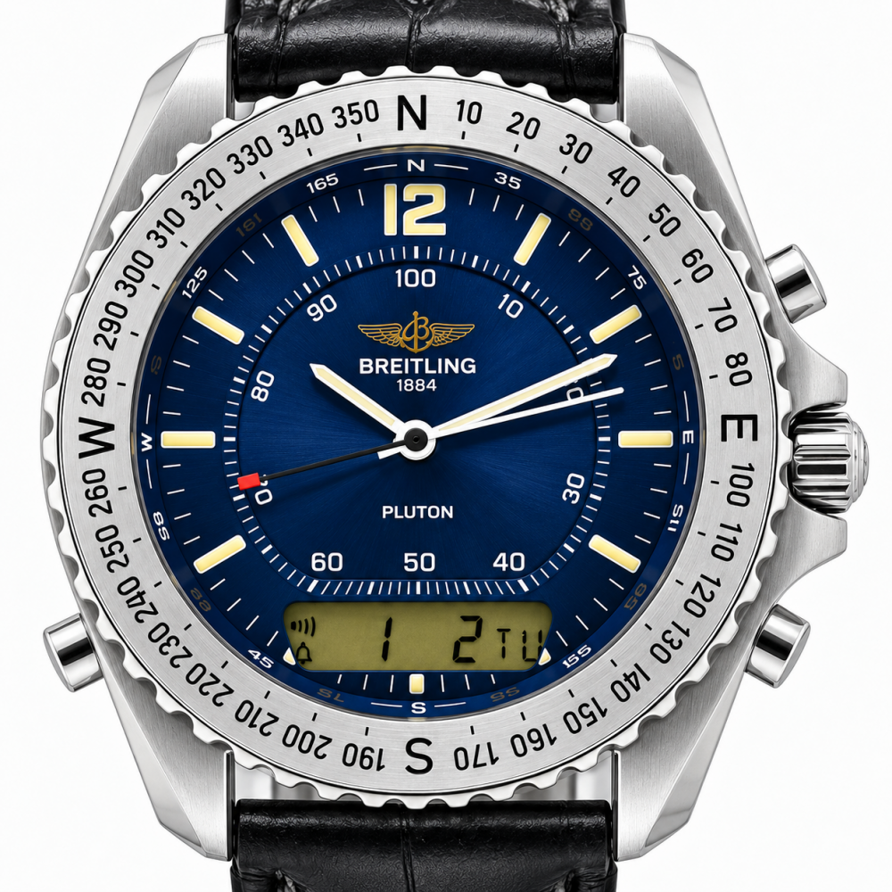 Breitling Pluton 42MM A51038 Blue Dial Watch